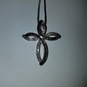 Jared Black Onyx and Diamond Pendant